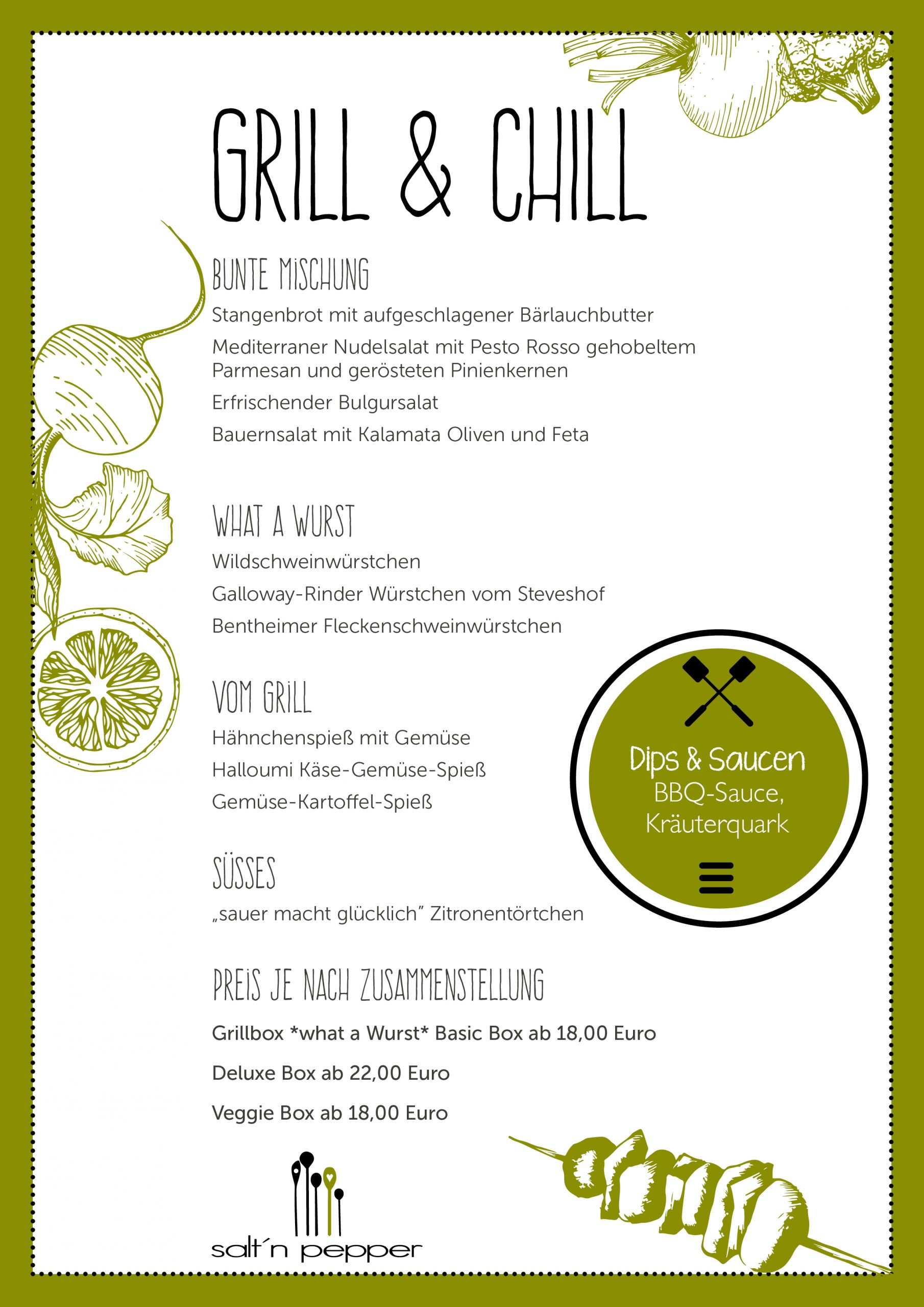 Unsere Ostermenüs! salt'n pepper catering