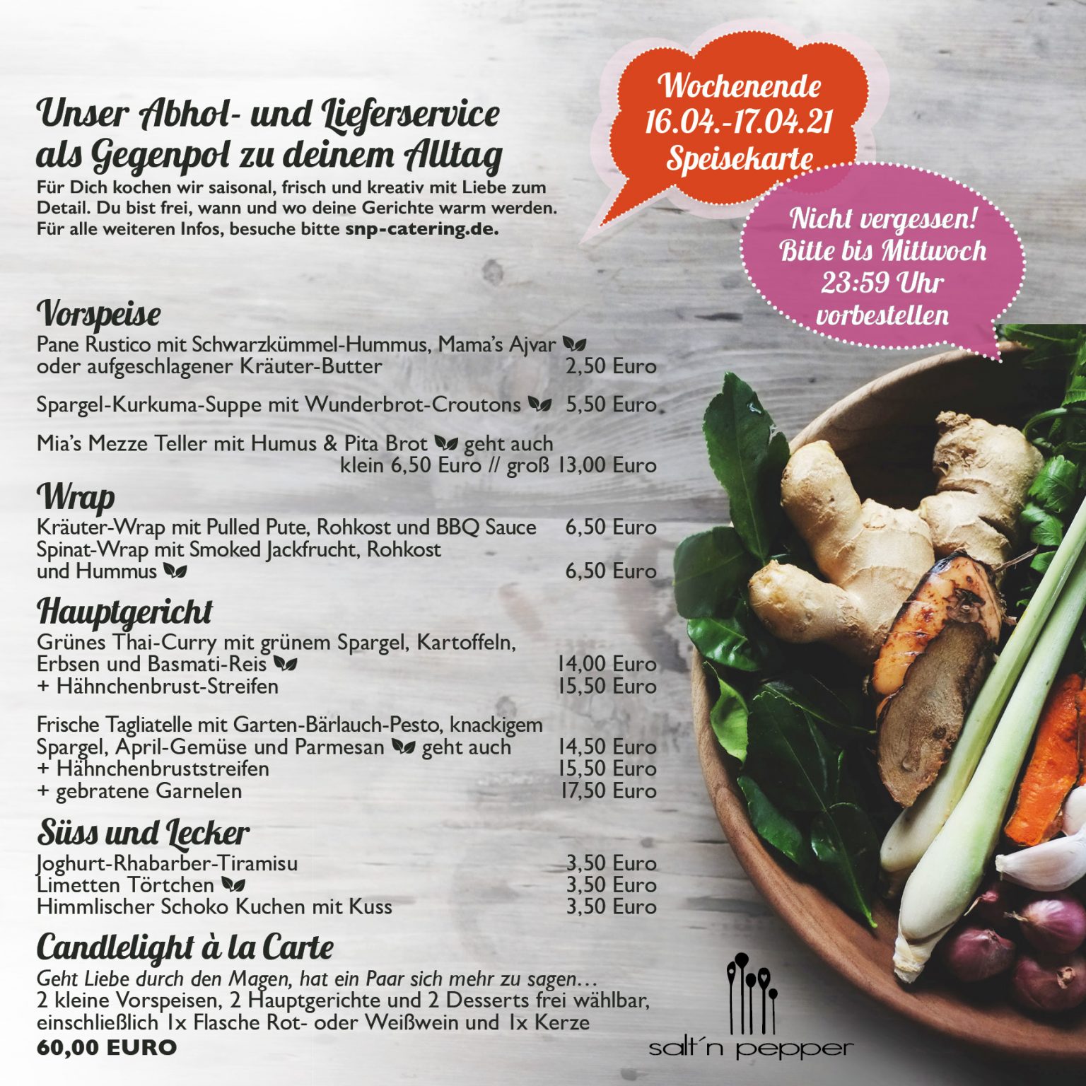 Krefeld Catering Archive salt'n pepper catering